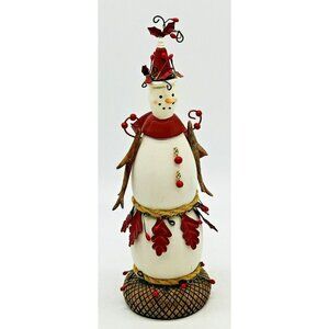 Department 56 Snowman Red Oak‎ 9 inch 37187 Christmas Home Decor